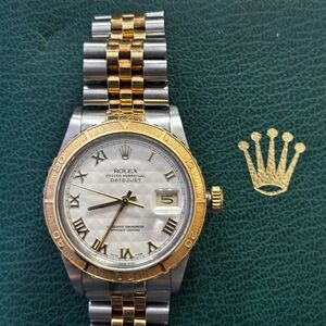 Rolex Datejust Silver and Gold Watch